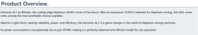 antminer alph al1 15.6T
